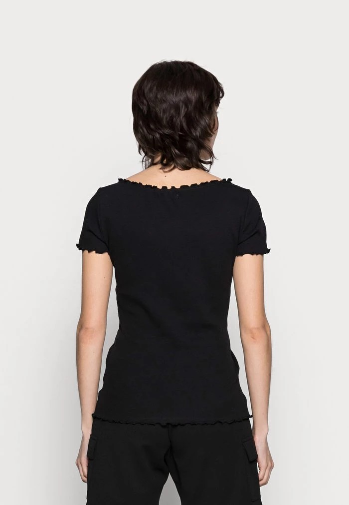 T-Shirt ANNA FIELD Anna Field Basic T-shirt Noir Femme | ORP-9997195